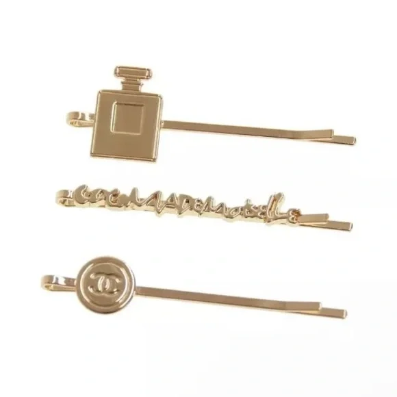 CHANEL COCO Hairpin / Hair Accessory Coco Mademoiselle Limited Edition Gold NIP - Picture 4 of 12